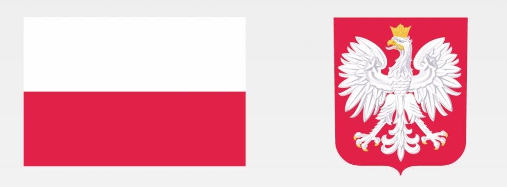 Flaga i godło Polski