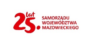 Logo "25 lat samorządu województwa Mazowieckiego"